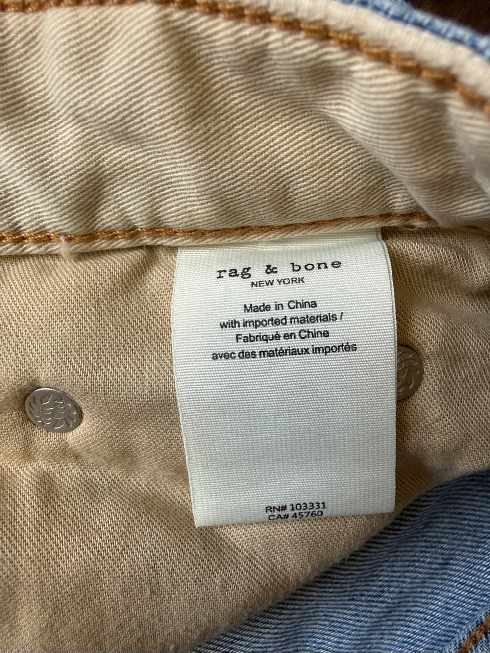 Rag & Bone Logan wide leg mid rise jean size 24 in color Audrey - Picture 4 of 10